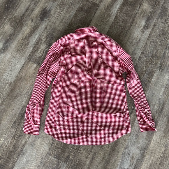 Vineyard Vines Red Gingham Button Down Shirt - Slim Fit Tucker Shirt - Picture 2 of 4